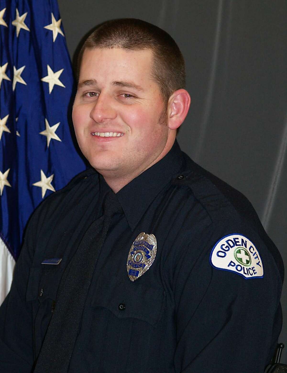 This undated image provided by the Ogden Police Department on Thursday, Jan. 5, 2011 shows Officer Jared Francom who was killed Jan. 4, 2012 during a drug raid in Ogden, Utah. The shootout that erupted when police raided a Utah house on Wednesday also wounded five other officers and the suspect, authorities said. (AP Photo/Ogden Police Department)