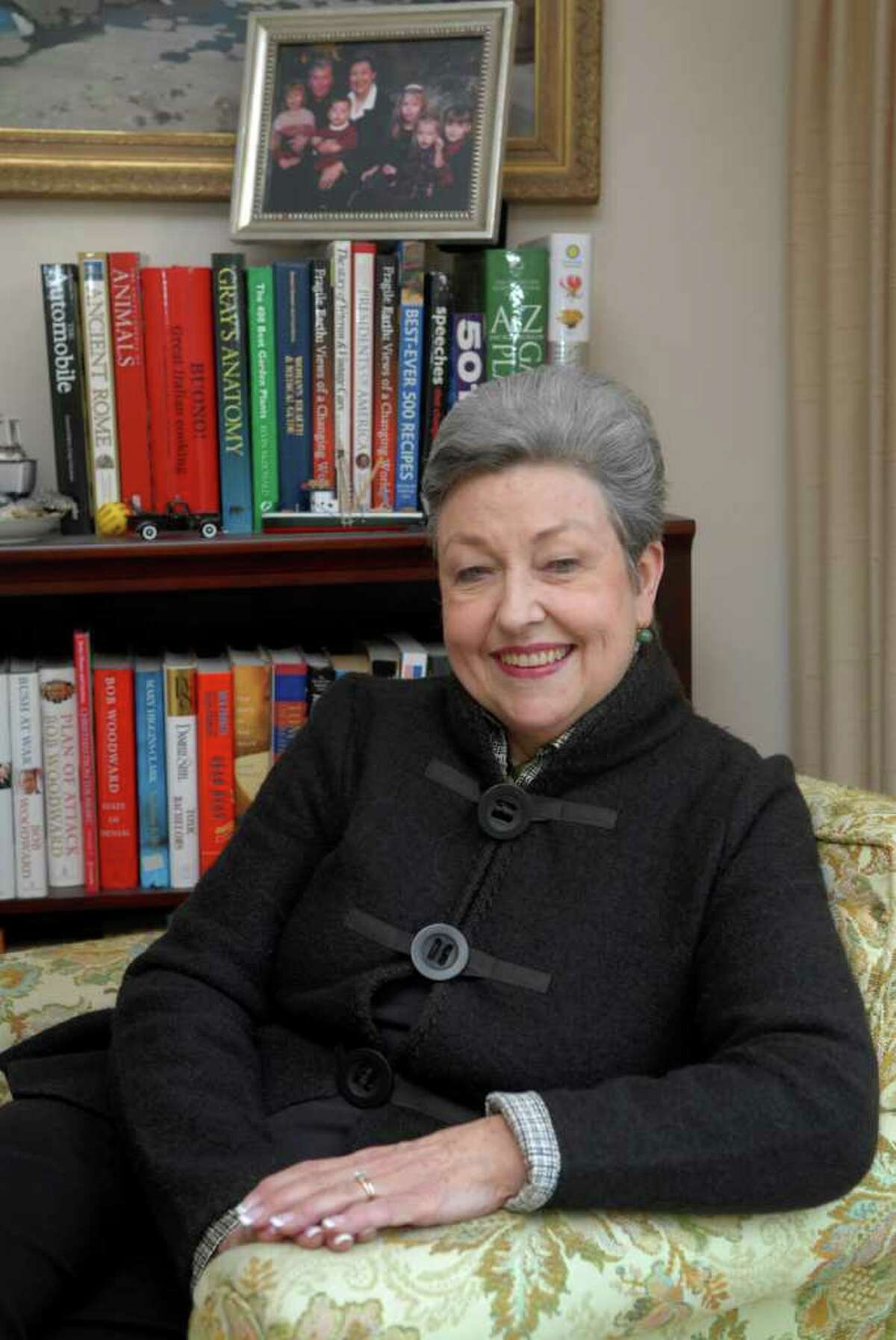 Former Volunteer Center executive director Roberta Eichler has stepped down after 22 years, she's pictured in her Stamford, Conn. home on Friday January 6, 2012.