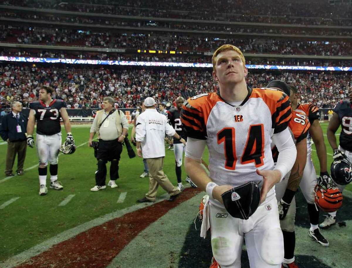 Things were looking up early for Andy Dalton, but problems started near the end of the first half.