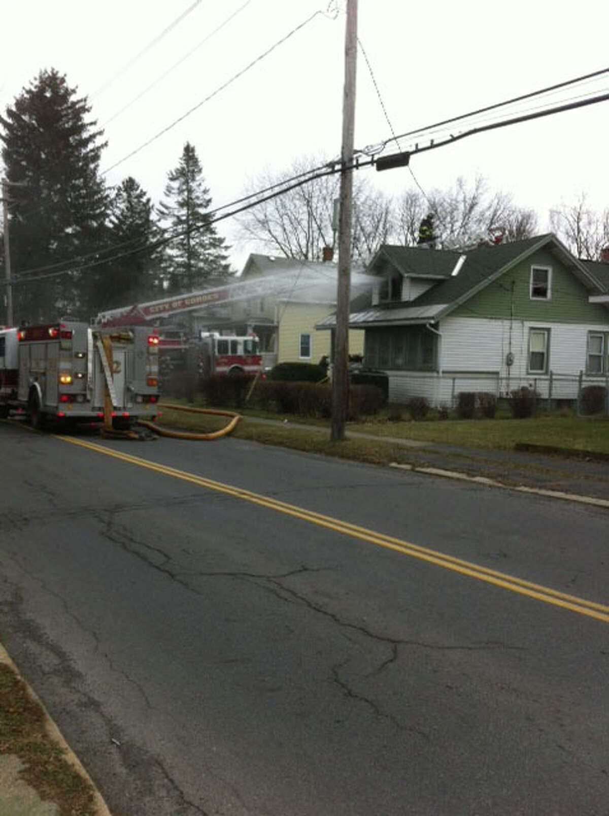 Fire damages house in Cohoes