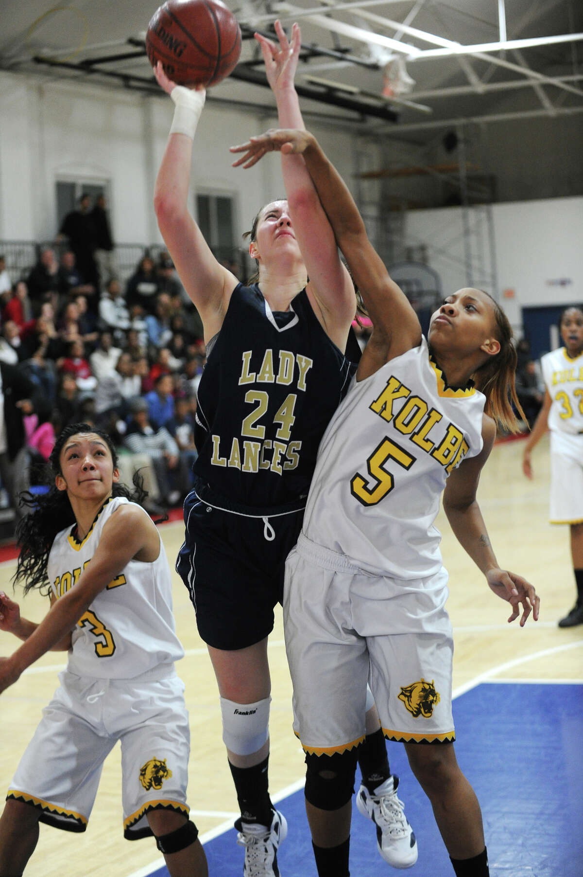 ND's Aly Furgiuele, pictured in a game January 2012 game against Kolbe, will be one one of the Lancers' top returners.