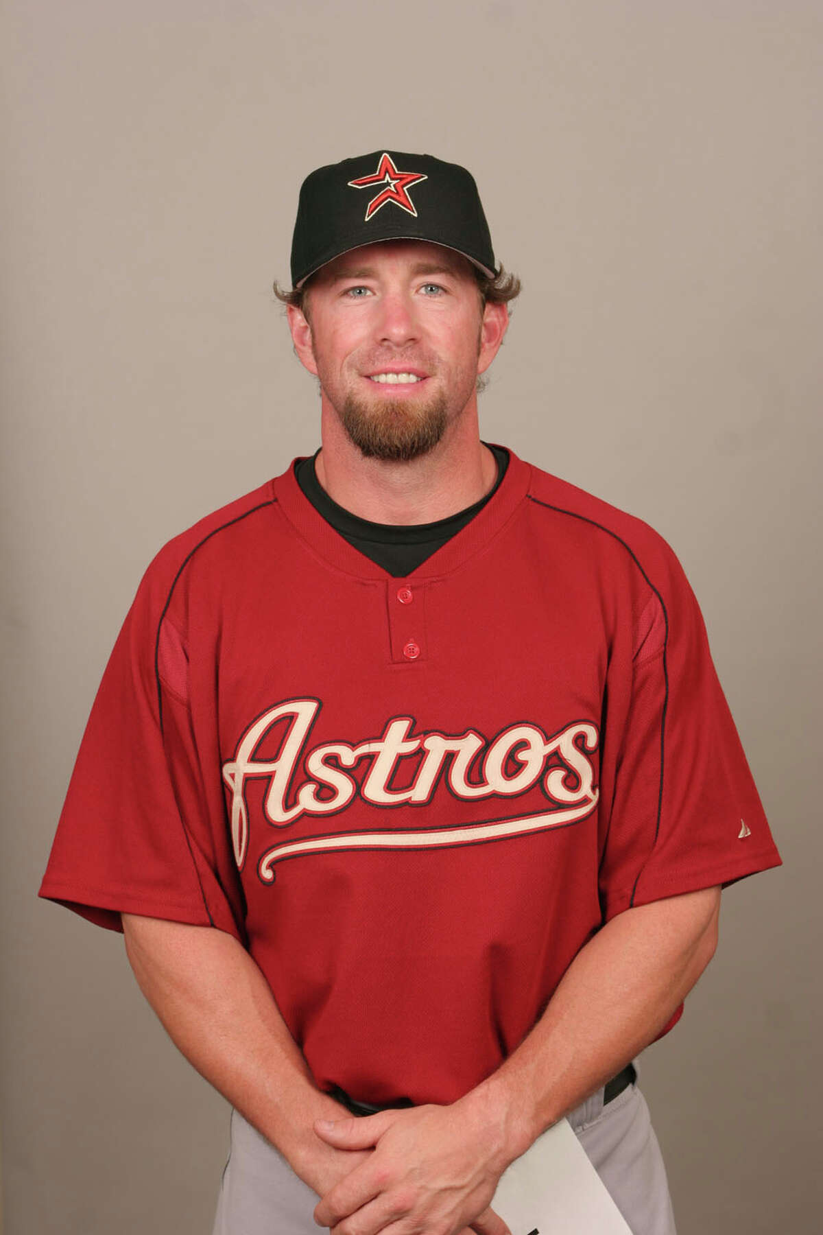 KISSIMMEE, FL - FEBRUARY 25: Jeff Bagwell of the Houston Astros during photo day at Osceola County Stadium on February 25, 2006 in Kissimmee, Florida. (Photo by Tony Firriolo/MLB Photos via Getty Images) *** Local Caption *** Jeff Bagwell
