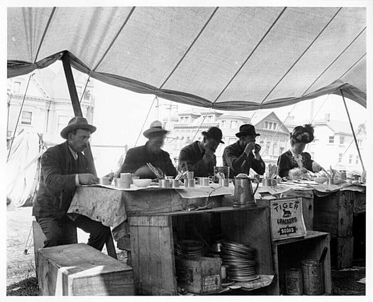 Refugee Camp Restaurant, 1906, San Francisco Courtesy of SF History Center, SF Public Library