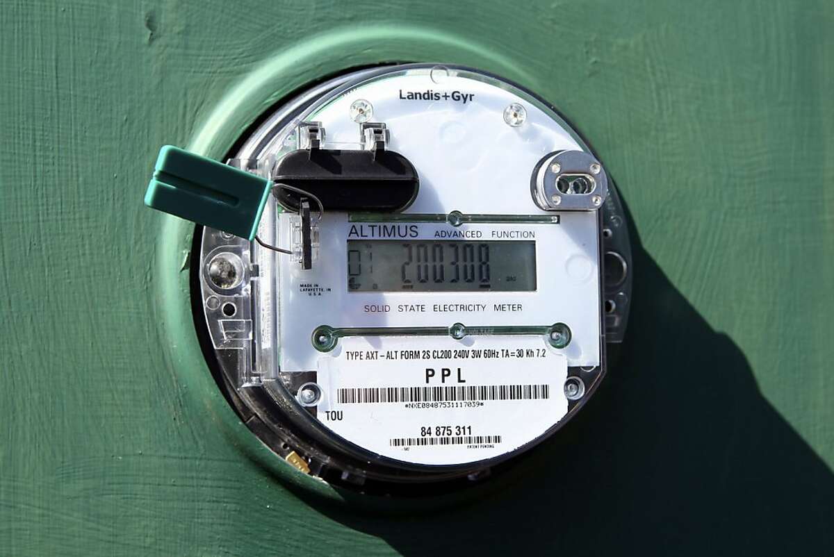 A new Smart Meter is seen at the home of Darrell Brubaker in Elizabethtown, Pa., Thursday, March 20, 2008. Brubaker saved money almost every month, up to about 6 percent off his regular electric bill, after volunteering for a PPL Corp. pilot program made possible by a "smart" meter. (AP Photo/Carolyn Kaster)