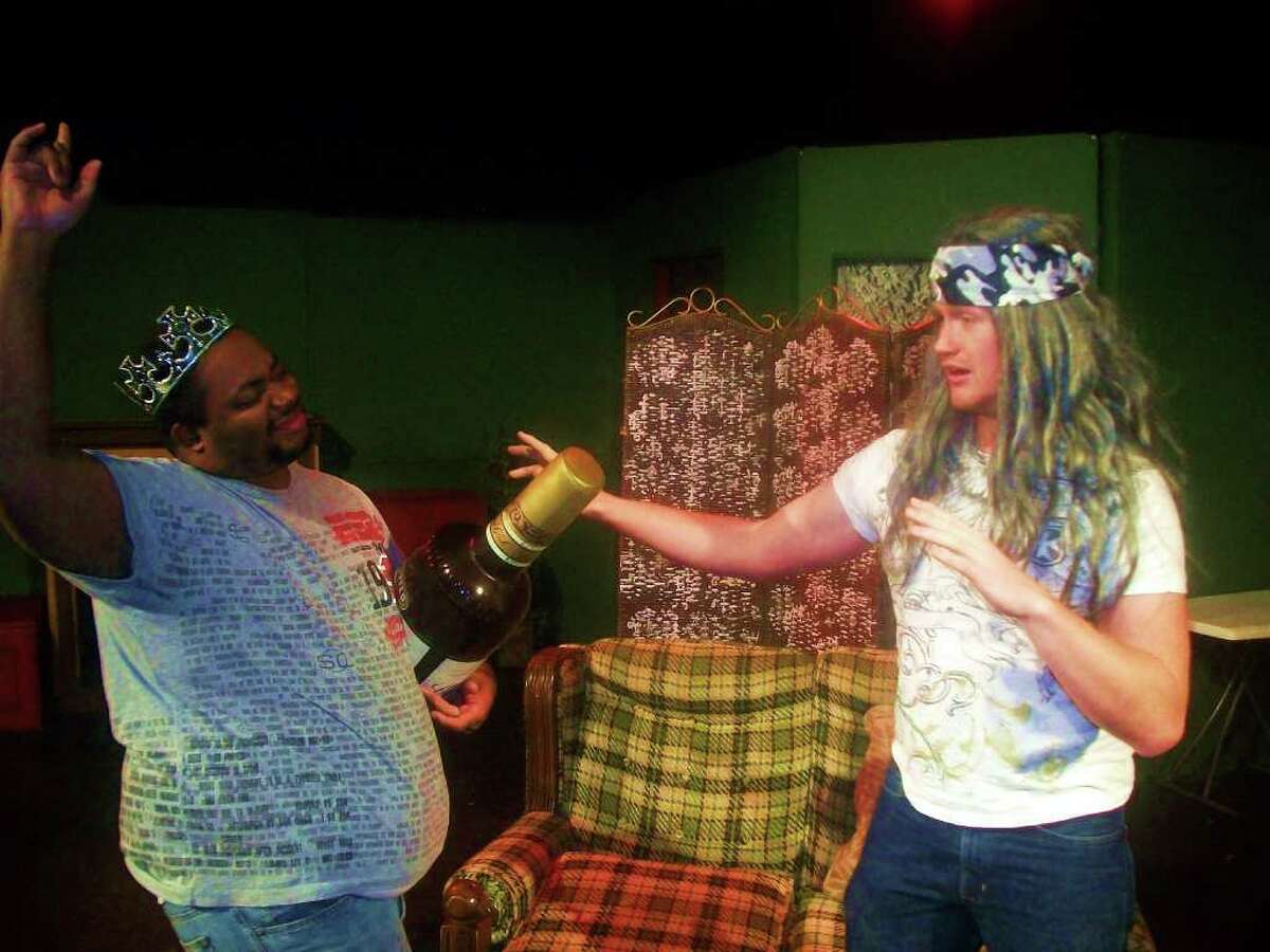 Christopher Smith (from left) and Amadeus Dragon play the title roles in the Rose Theatre's 'A Tale of Two Stoners.' Courtesy of the Rose Theatre Company