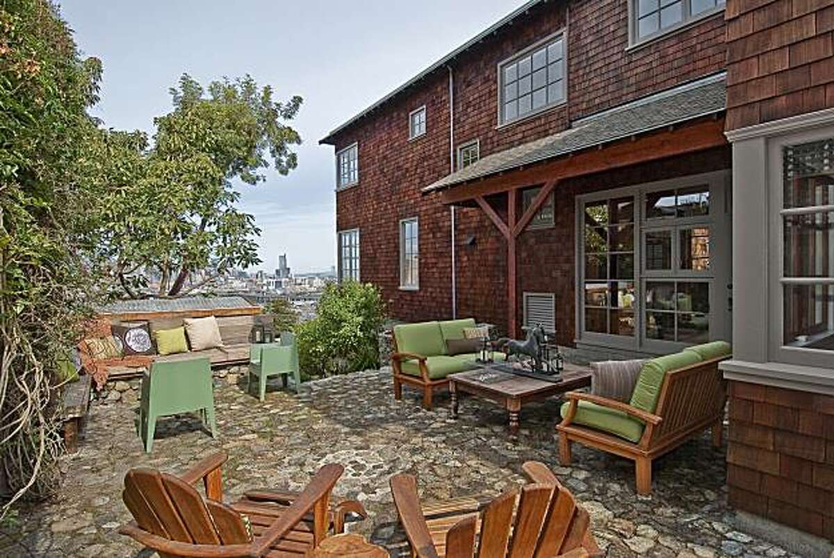 Potrero Hill home on 3 city lots, with views