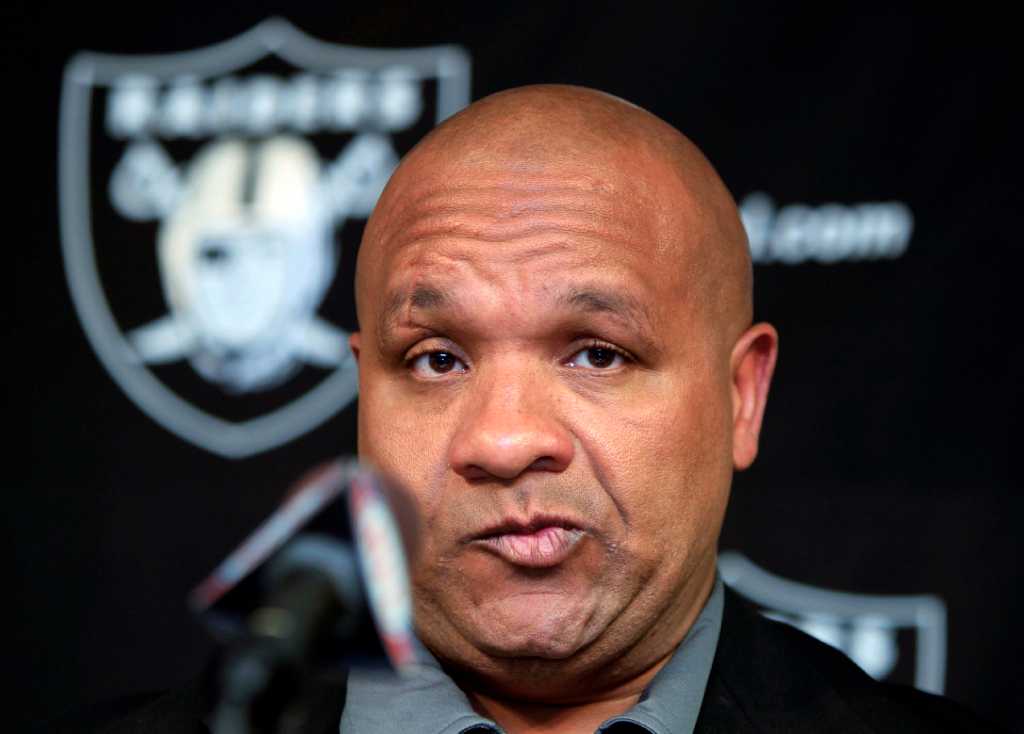 Raiders Owner Al Davis Introduces New Head Coach Hue Jackson