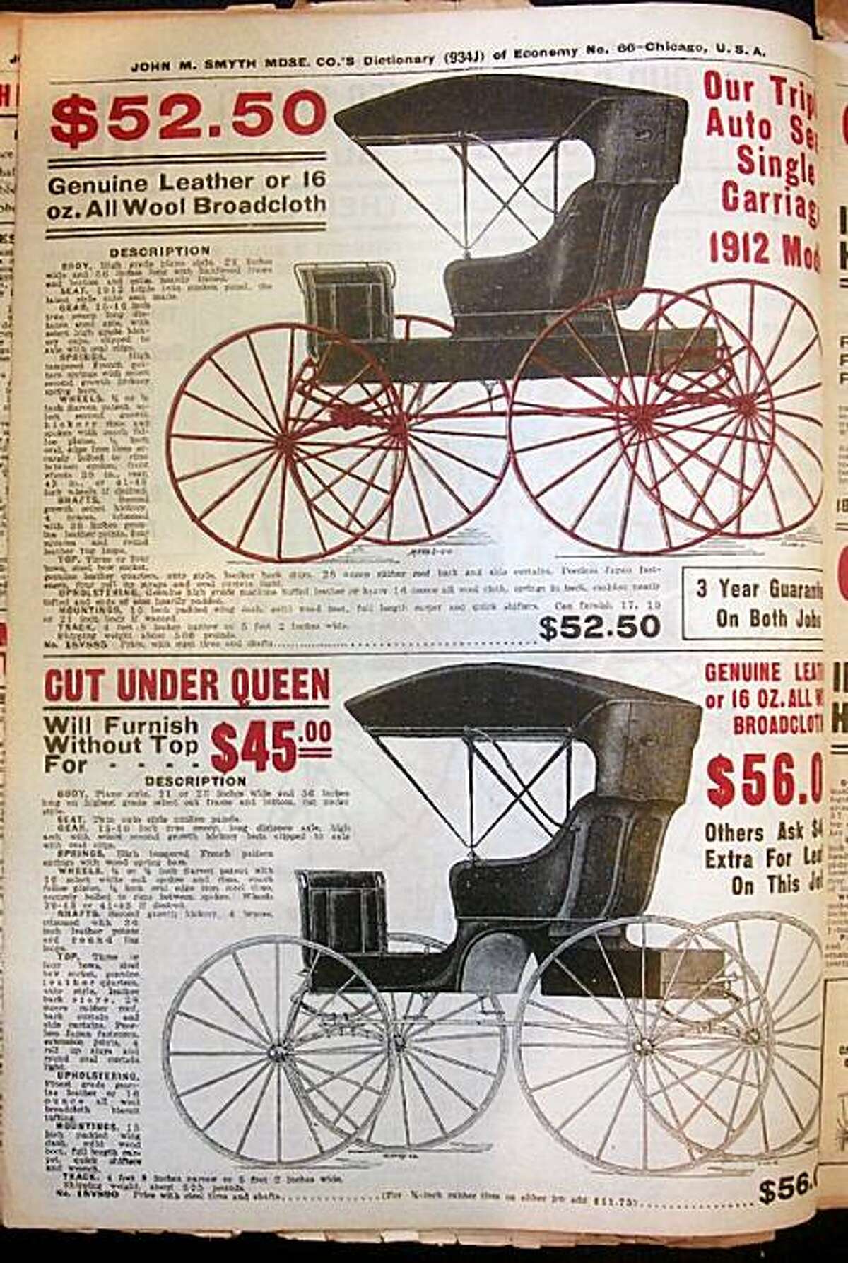 Catalog shopping the year the Titanic sank