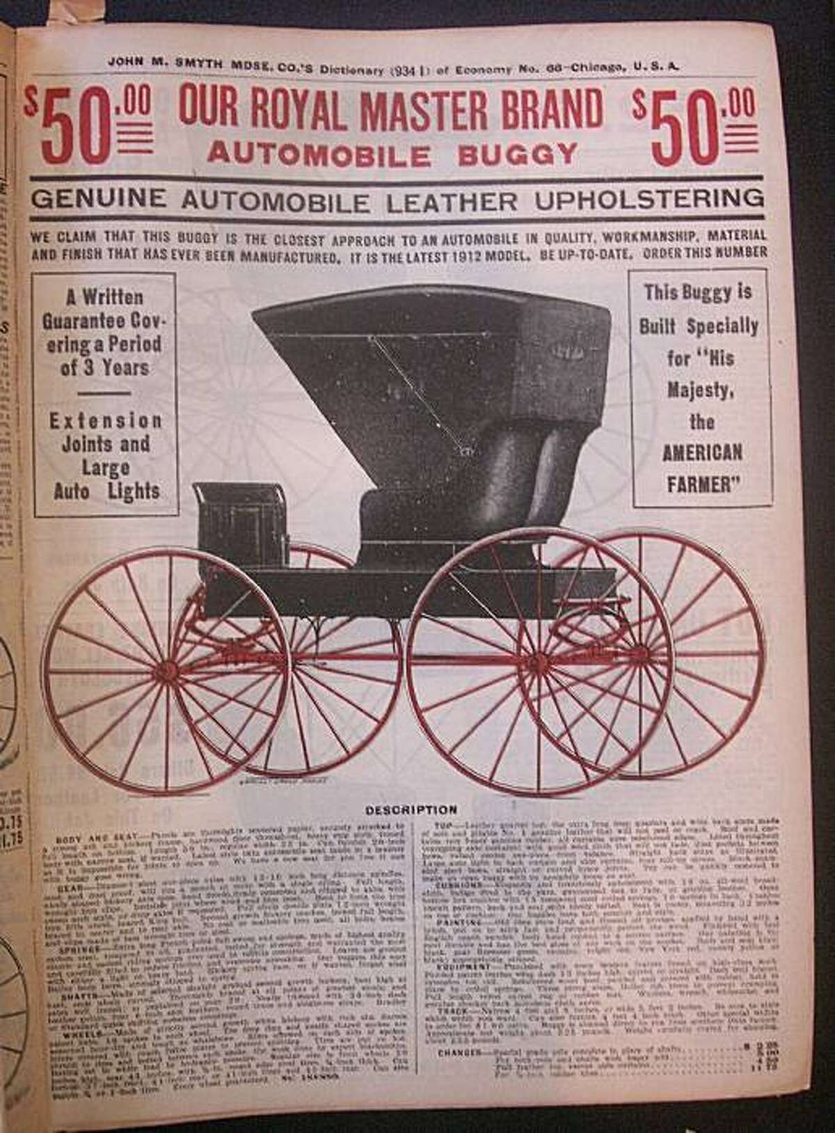 Catalog shopping the year the Titanic sank