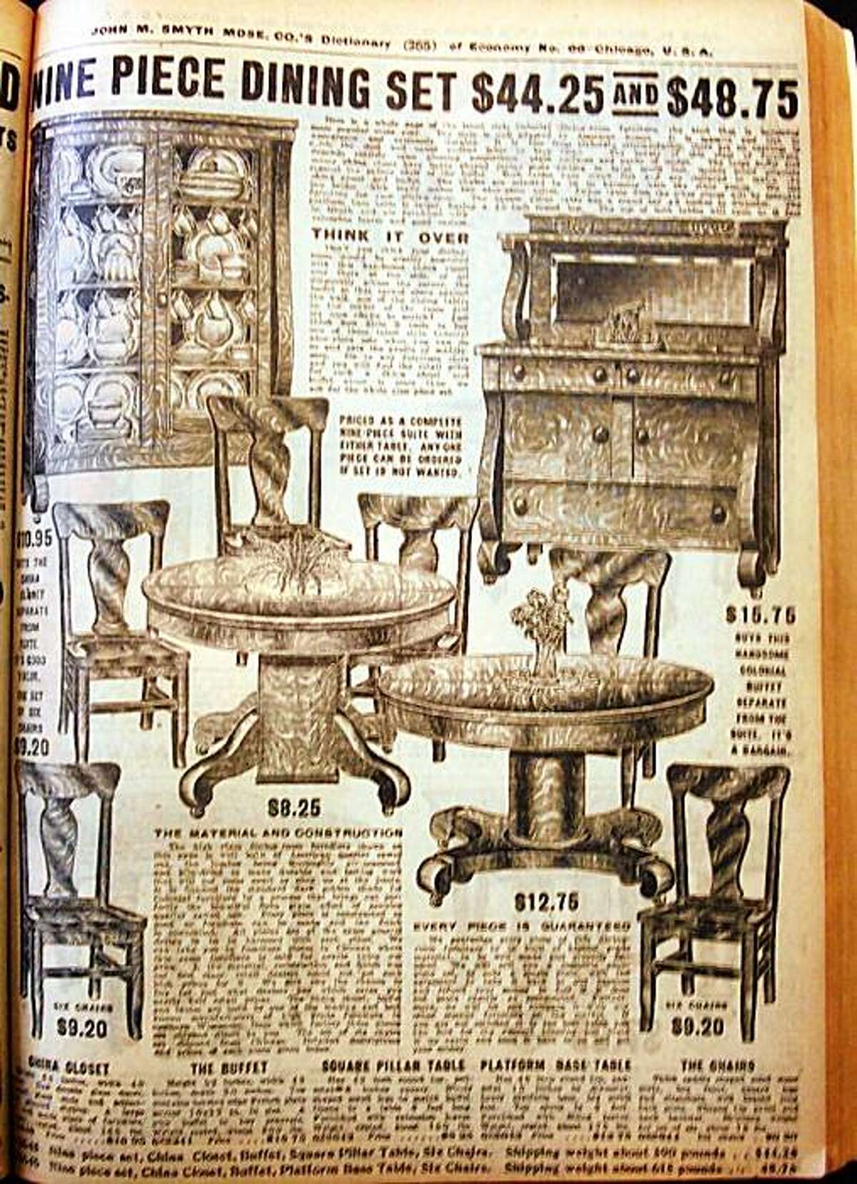 Catalog shopping the year the Titanic sank