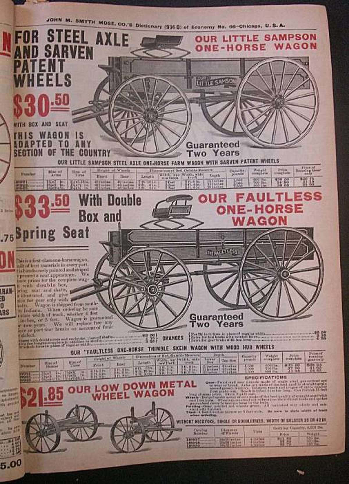 Catalog shopping the year the Titanic sank