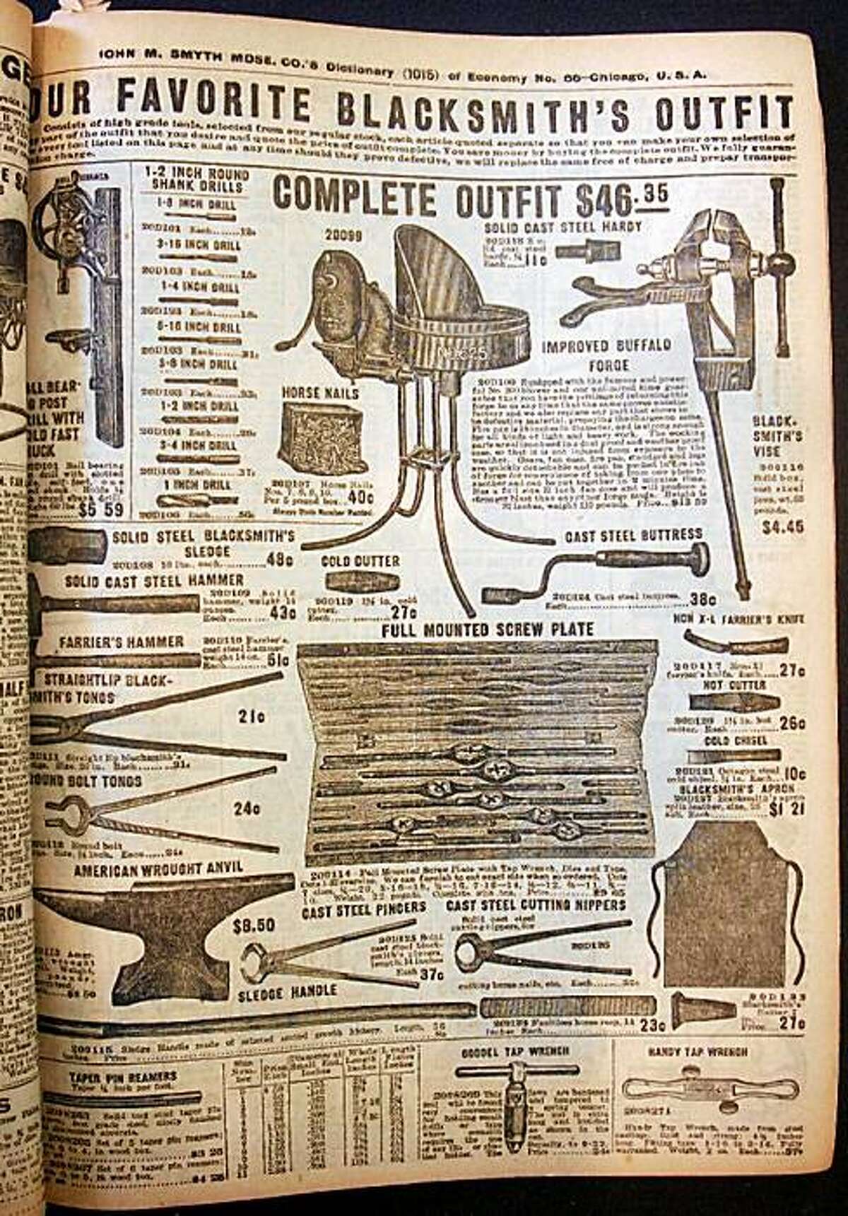 Catalog shopping the year the Titanic sank