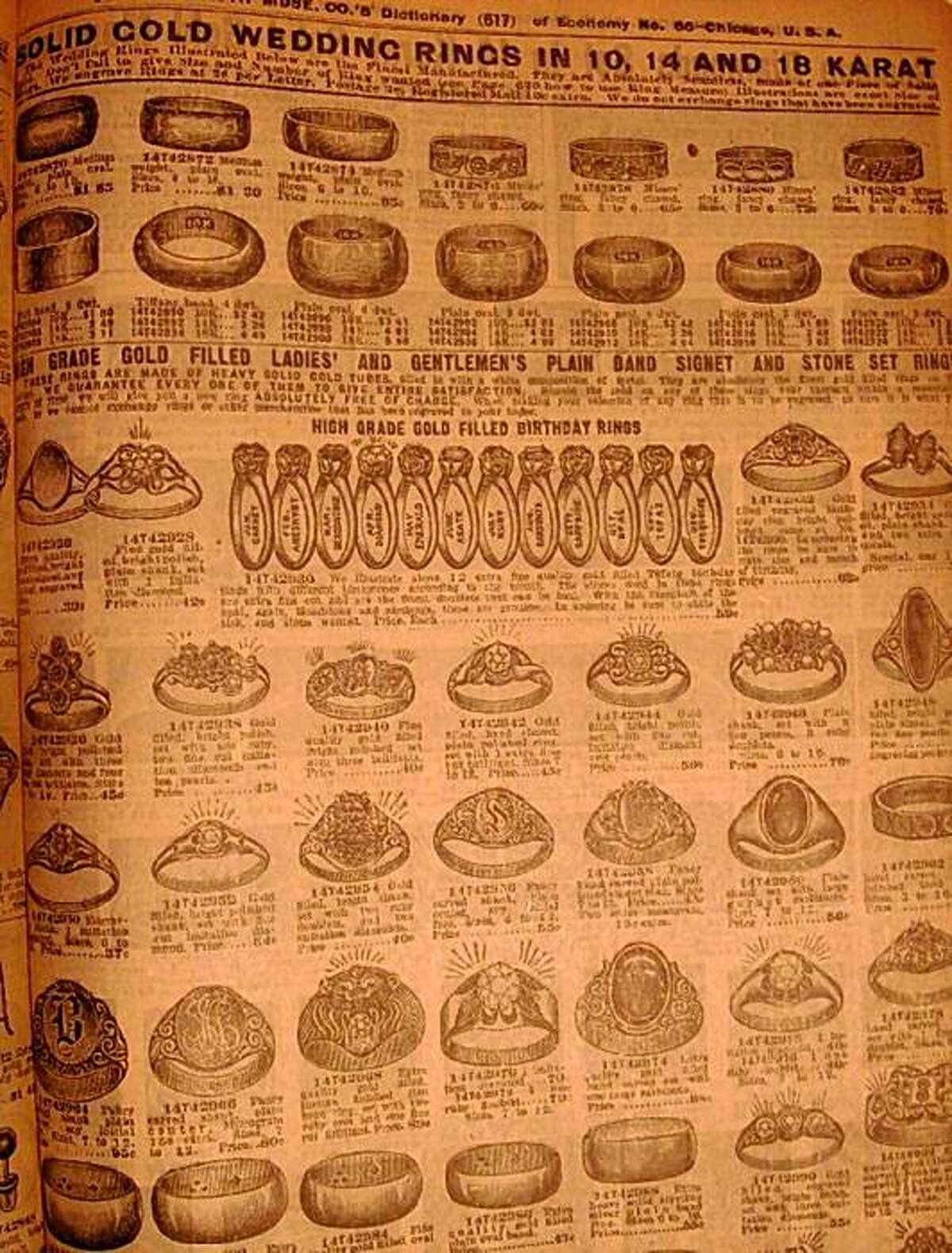 Catalog shopping the year the Titanic sank