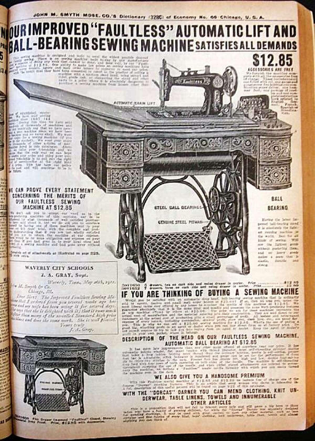 Catalog shopping the year the Titanic sank