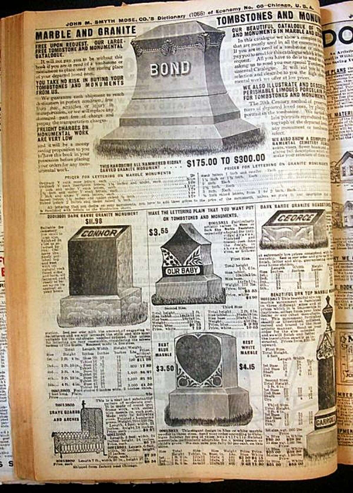 Catalog shopping the year the Titanic sank