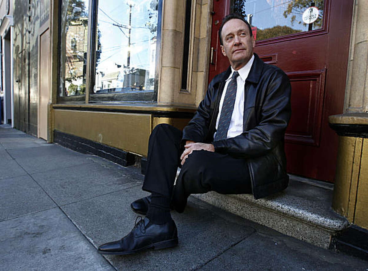 Bill Hoover sits on the step leading to his Gallery of Jewels jewelry store in Noe Valley in San Francisco, Calif., on Wednesday, Jan. 5, 2011. Hoover received a letter from a disabled shopper complaining about the lack of accessibility for handicapped customers and demanding he complies with ADA requirements. Hoover is one of dozens of local merchants that have recently received letters from patrons or attorneys threatening lawsuits.