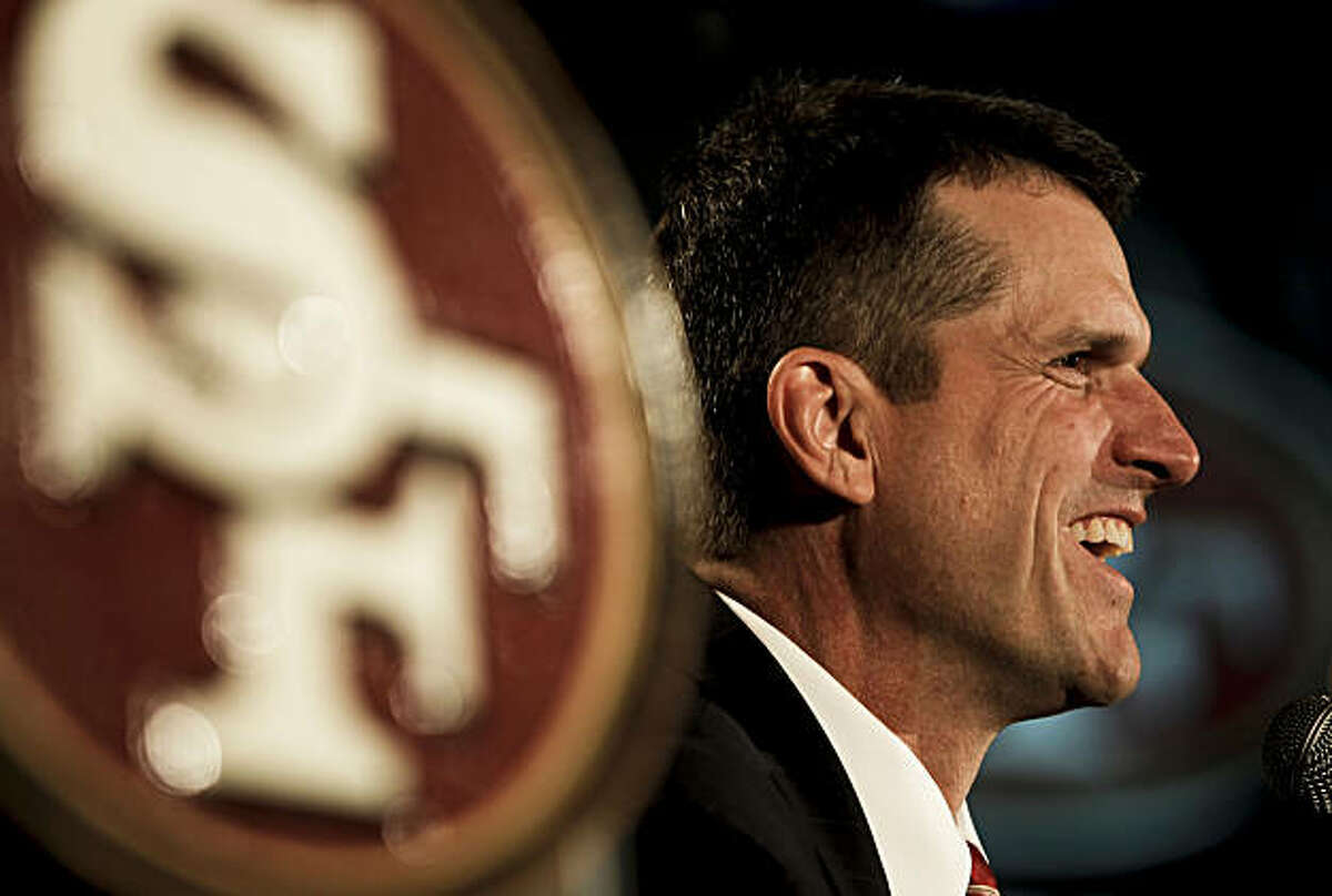 Jim Harbaugh is named 49ers' head coach