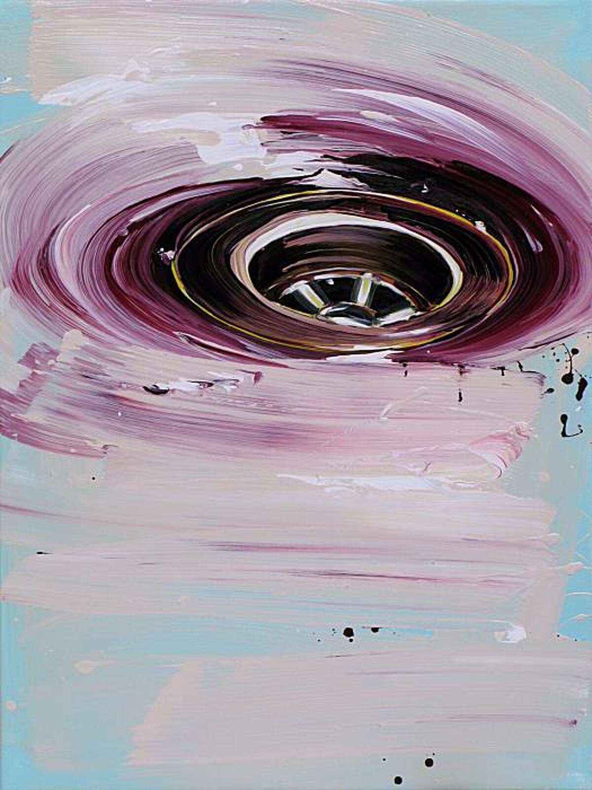 "Sink 1" (2008) oil on canvas vy Cornelius Volker