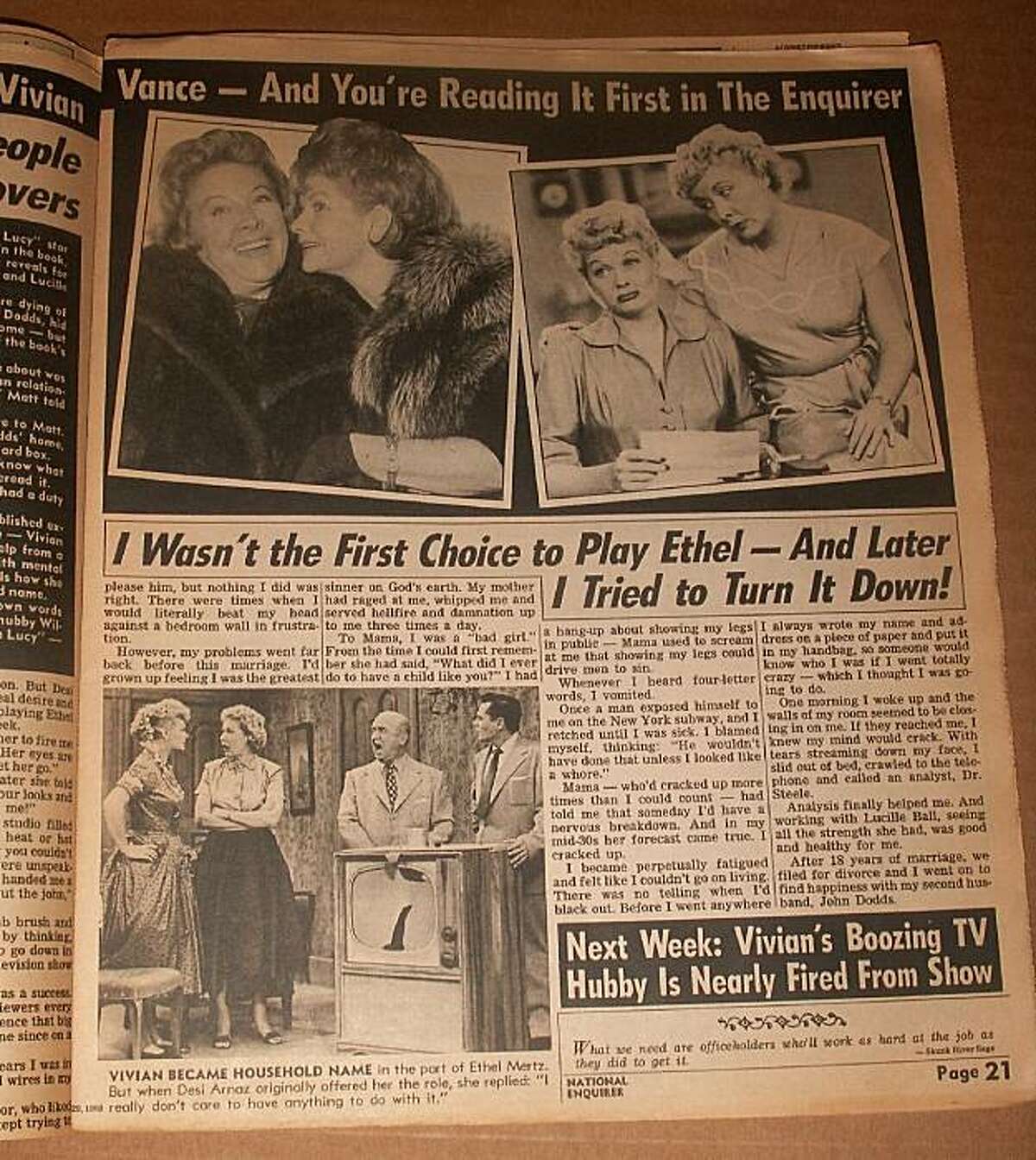 I Love Ethel A Vivian Vance archive uncovered