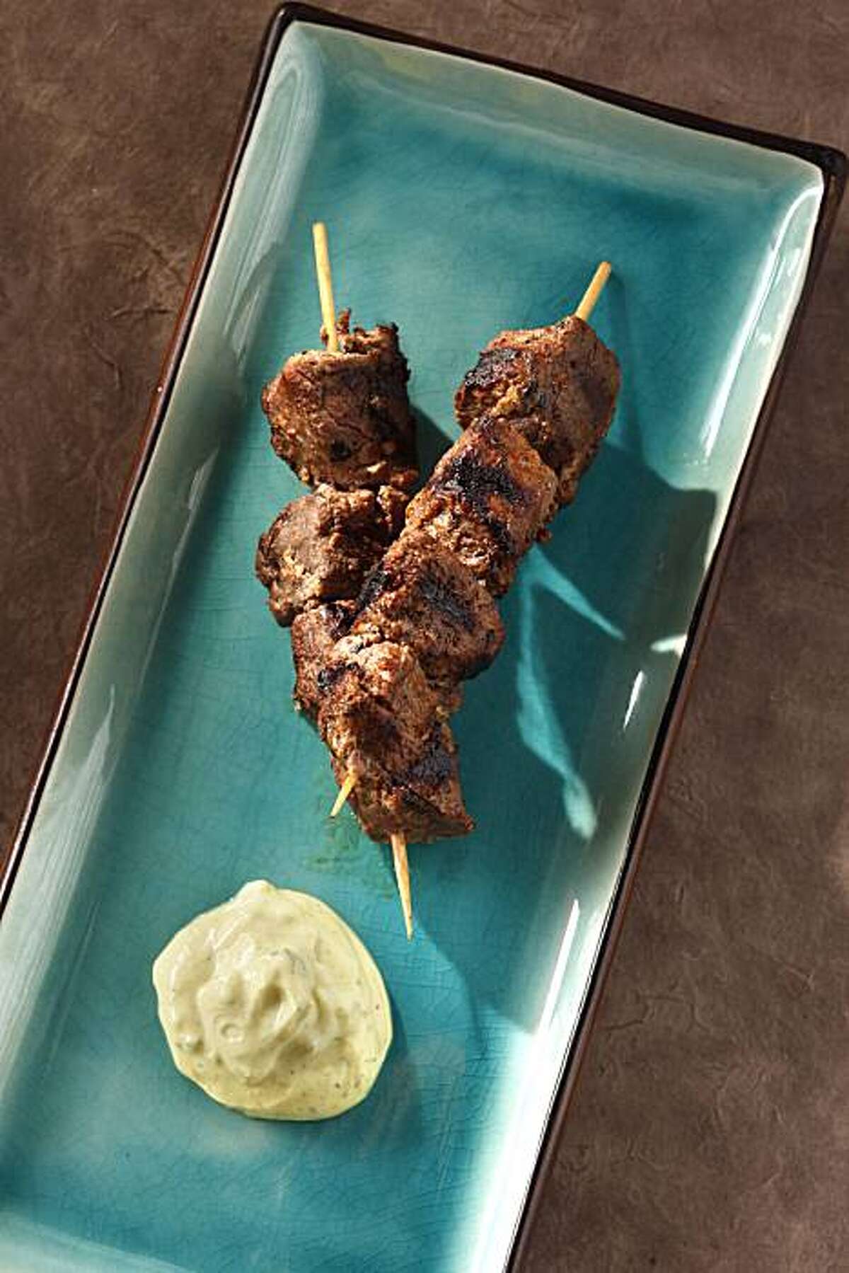 Brash duck kebabs at Amber India