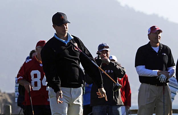 NFL - Aaron Rodgers + San Francisco Giants P Matt Cain participating in the  Pebble Beach Pro-Am!