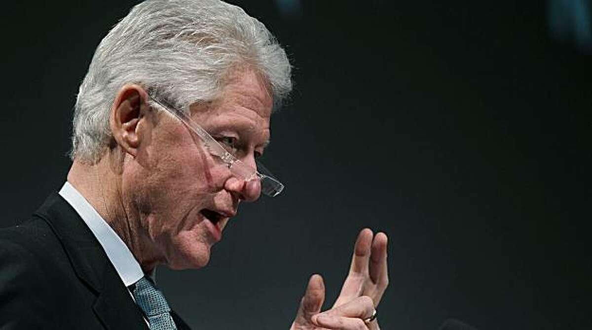 NEW YORK, NY - FEBRUARY 09: Former U.S. President Bill Clinton speaks at a panel hosted by the Clinton Foundation to recognize the 15 year anniversary of the Dayton accords February 9, 2011 in New York City. Hosted by President Clinton, the afternoon panel discussed the making of the accords and the ramifications they had on current history. The Dayton accords brought to an end the war in Bosnia and Herzegovina which claimed an estimated 100,000 lives.
