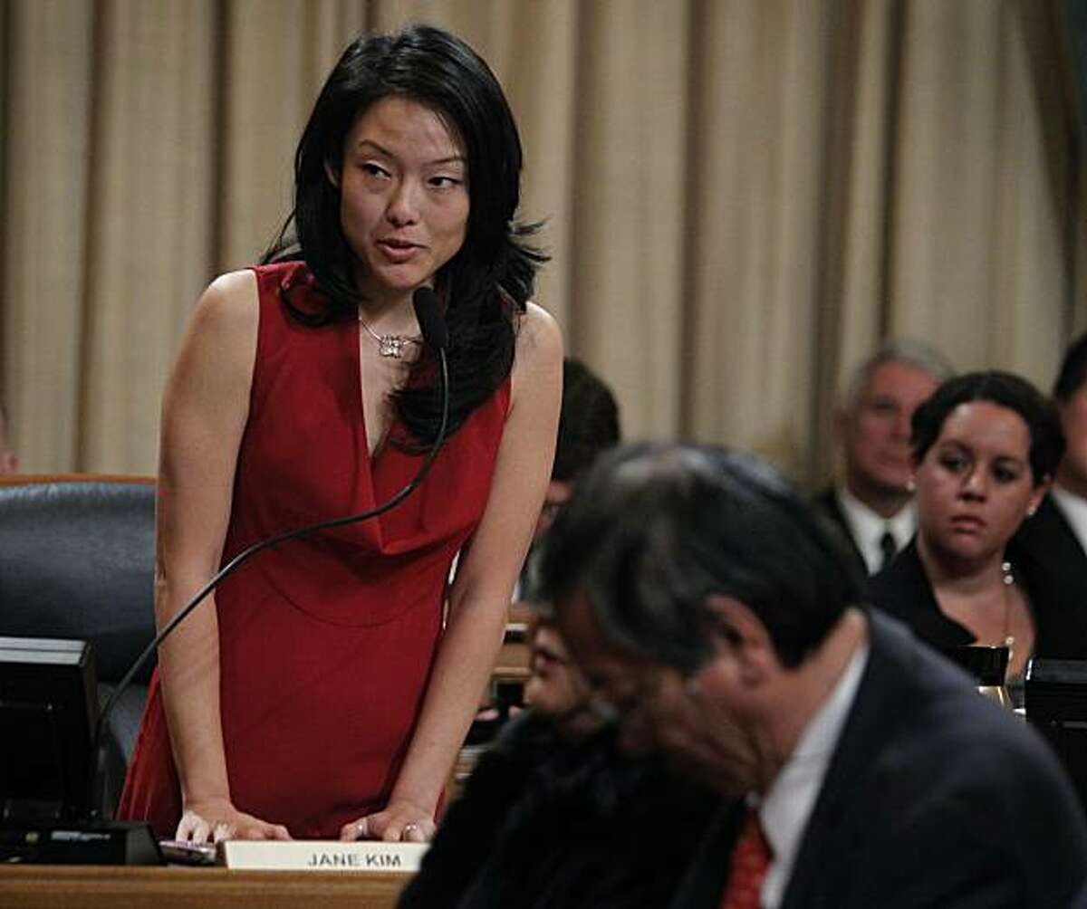 Supervisor Jane Kim attends a Board of Supervisors meeting at City Hall in San Francisco, Calif., on Saturday, Jan. 8, 2011.