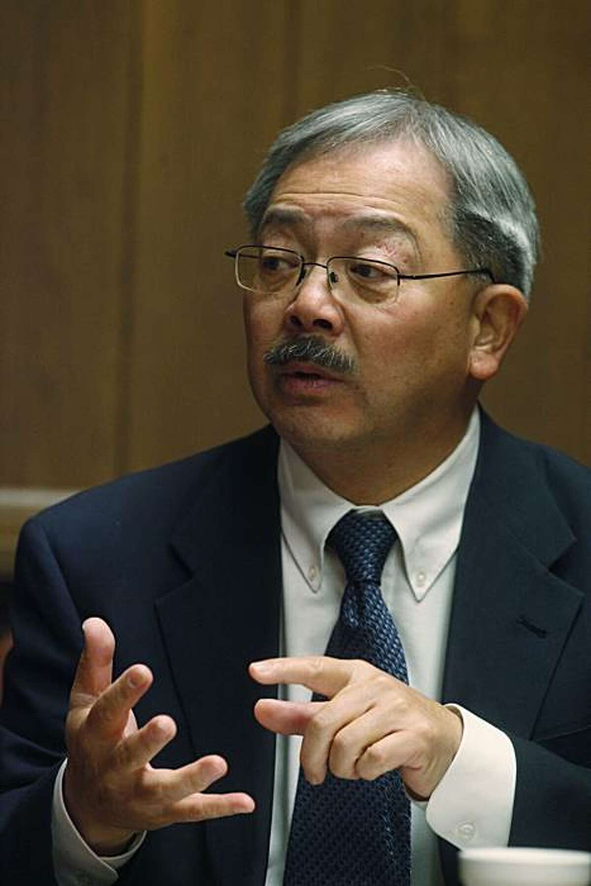 San Francisco Mayor Ed Lee, meets with the San Francisco Chronicle editorial board on Tuesday January. 25, 2011 in San Francisco, Calif.