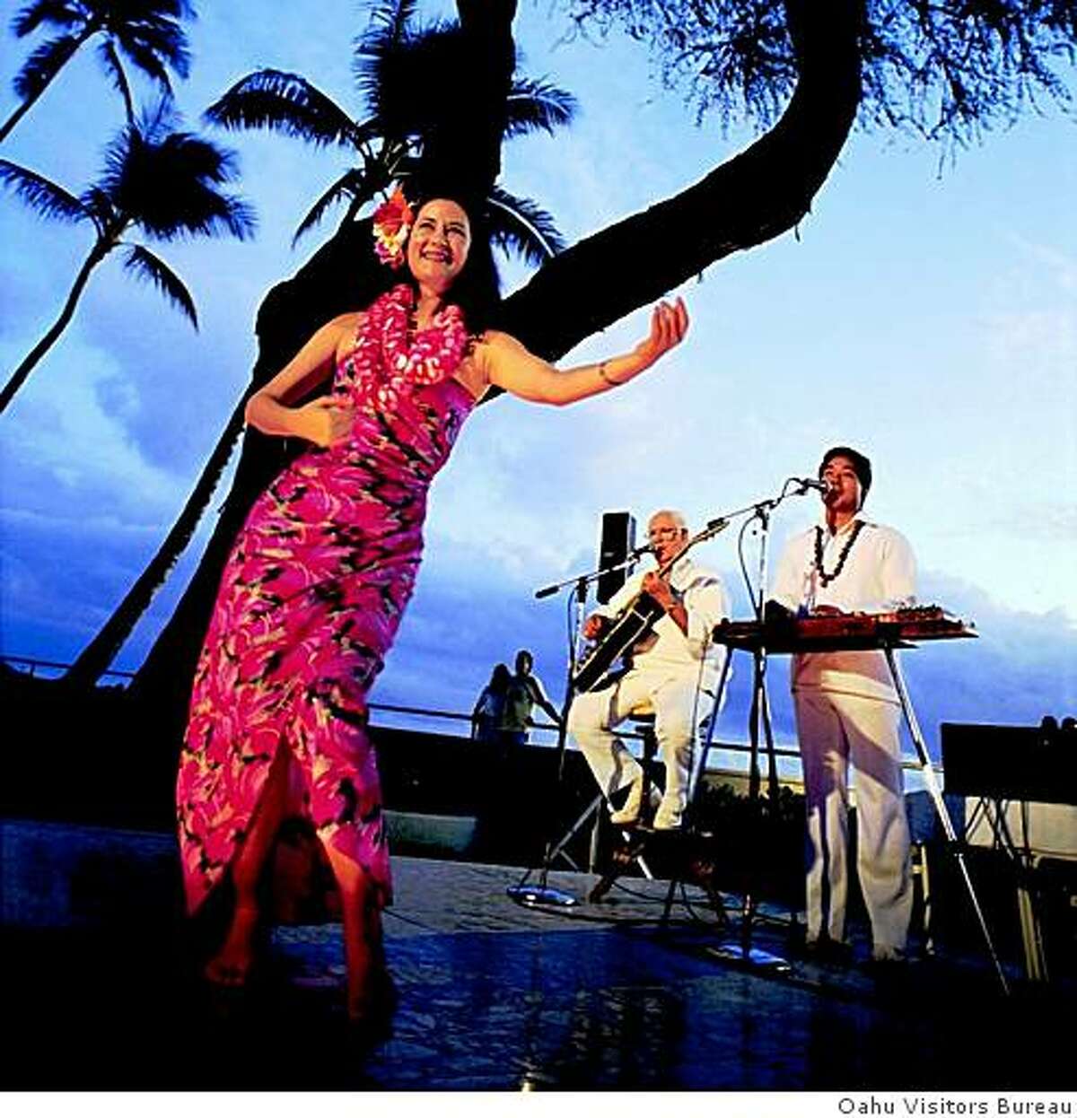 Hula dancer, Hawaii.