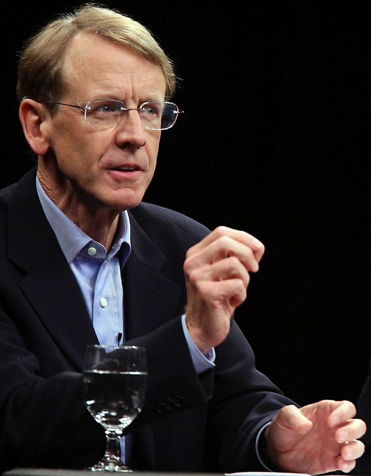 Venture capitalist John Doerr, during a round table at UC Berkeley on Oct. 11, 2007.