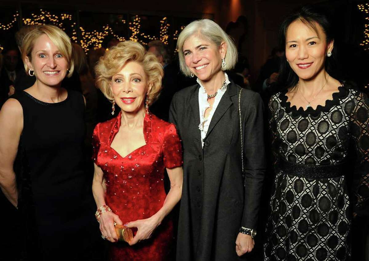 Martha Blackwelder, from left, Margaret Alkek Williams, Judy Nyquist and Y. Ping Sun