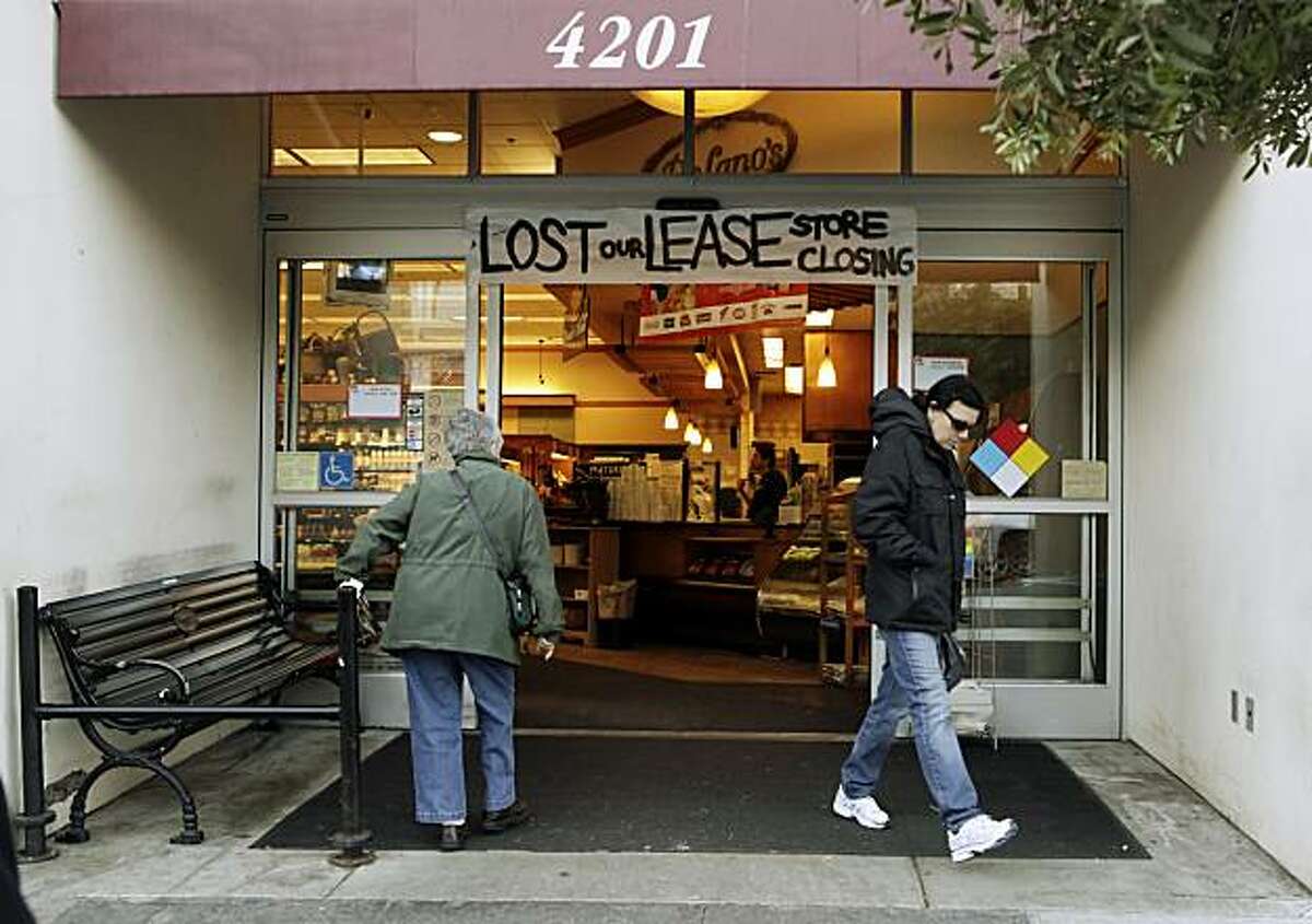 The DeLano's mini-chain of grocery stores is bankrupt and stores are expected to close in roughly two weeks. Here, customers enter the San Francisco, Calif., store on 18th Street on Monday, November 29, 2010.