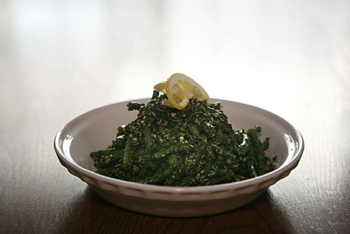 Green Bean Gremolata cooked by Janny Hu in the Chronicle test kitchen on Thursday, Nov. 5, 2009 in San Francisco, Calif.