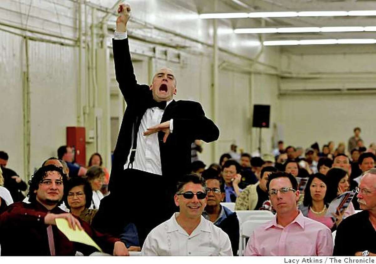 More homes are being auctioned than ever before, with some $16.9 billion sold by private auction houses last year. That?s not counting the foreclosed properties sold at sheriff auctions.Auctioneer J.J. Johnston yells out as Derrick, left and father Abdul Karimian bid on a house at the home auction, Saturday April 26, 2008, in San Francisco, Calif. These homes are ones that have been foreclosed on in the recent months.
