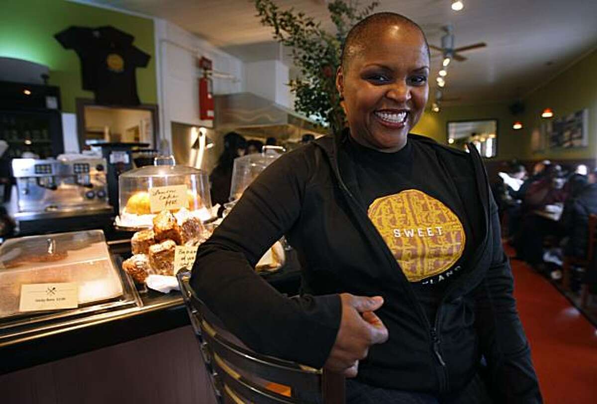 Tanya Holland is seen at her restaurant Brown Sugar on Mandela Parkway in Oakland, Calif., on Thursday, Jan. 21, 2010. She is in negotiation to open a new location in San Francisco's Bayview District.