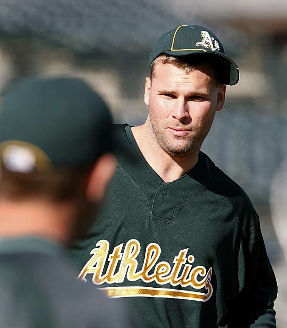 Jack Cust is back in his comfort zone with A's