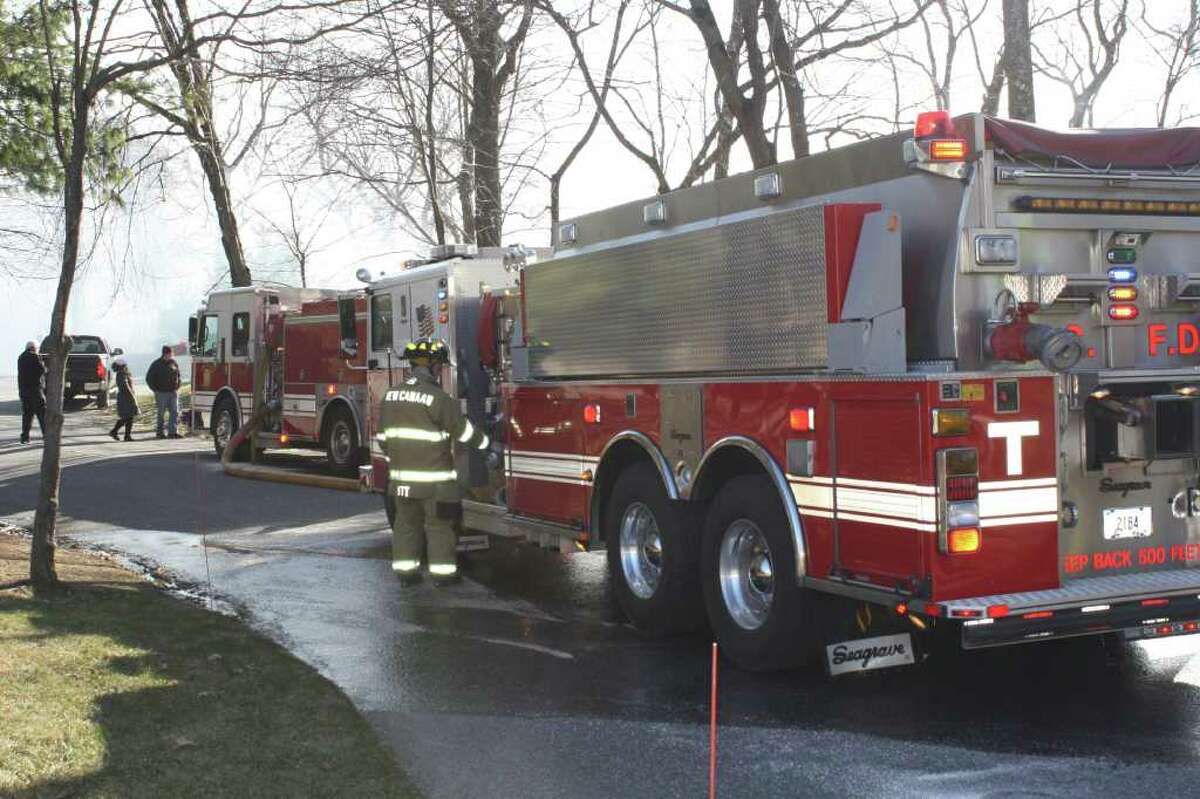 Fire razes New Canaan home