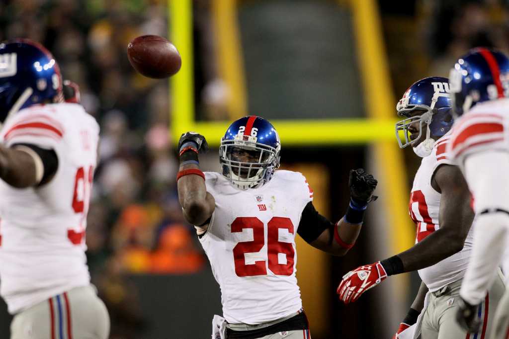 New York Giants safety Antrel Rolle (26) during player