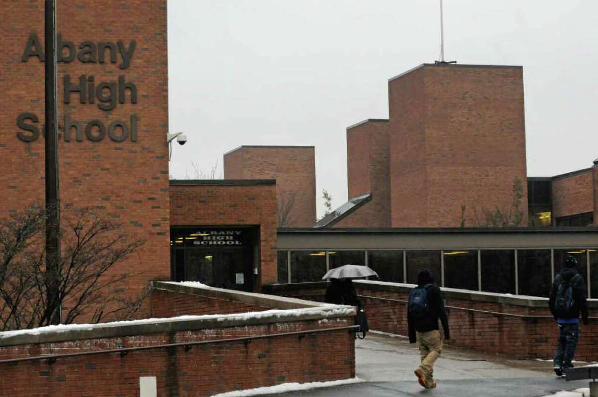 Albany High School on Washington Avenue in Albany,NY Tuesday, Jan.17, 2012. ( Michael P. Farrell/Times Union)