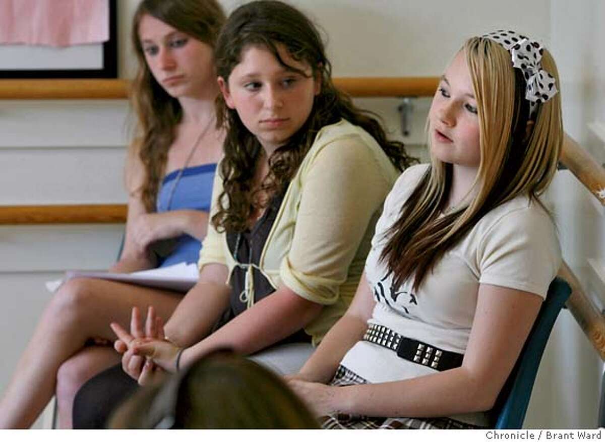bully271.JPG As Olivia Gardner, right, talks about her ordeal while Sarah Buder, center and Sarah, far left, listen. Olivia Gardner was the victim of bullying at her schools in Novato. Her story was told in the Chronicle last March. Now two sisters from Mill Valley started a "dear olivia" writing campaign to help raise awareness about bullying. The sisters, Emily and Sarah Buder met Olivia Tuesday at the San Rafael Community Center. {Brant Ward/San Francisco Chronicle}5/22/07