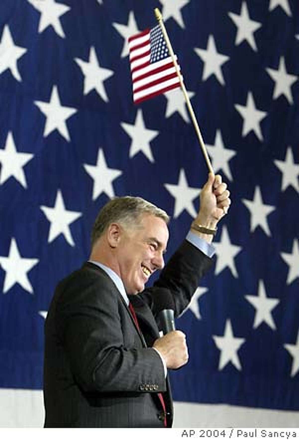 Howard Dean, confronted with a Confederate-flag-waving heckler during a primary rally in Concord, N.H., in 2004, had tried to court disaffected Southern voters. Associated Press photo, 2004, by Paul Sancya