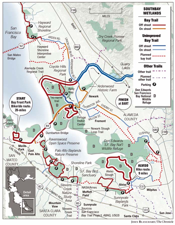 BAY TRAIL ADVENTURE / Wild refuge is South Bay