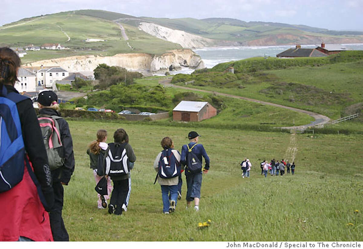 TRAVEL WIGHT -- Students out on a coastal walk on the southwest side of the island. Photo by John MacDonald/Special to the Chronicle