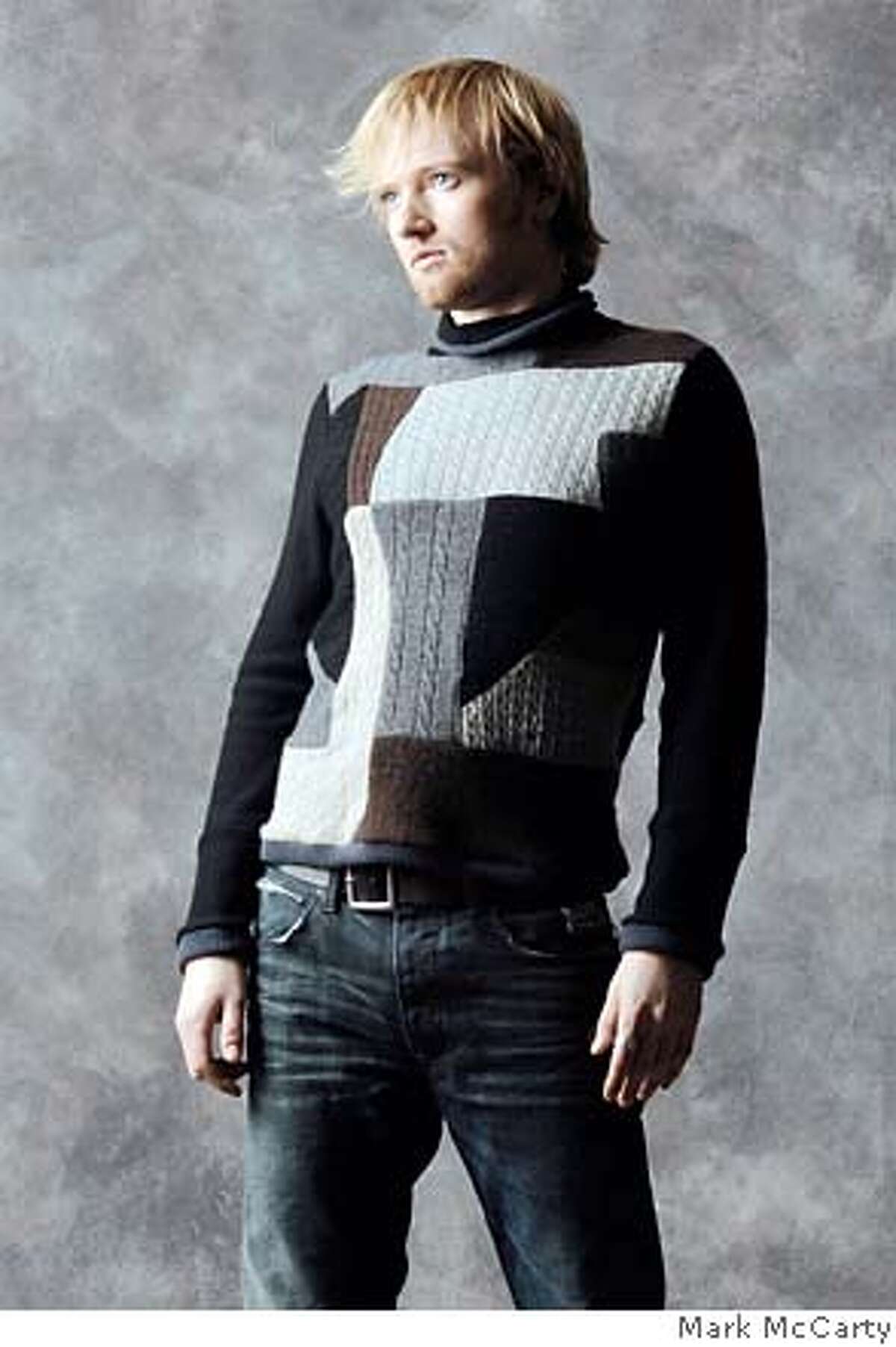 Ekologic's patchwork sweater is made from recycled cashmere. Photo by Mark McCarty