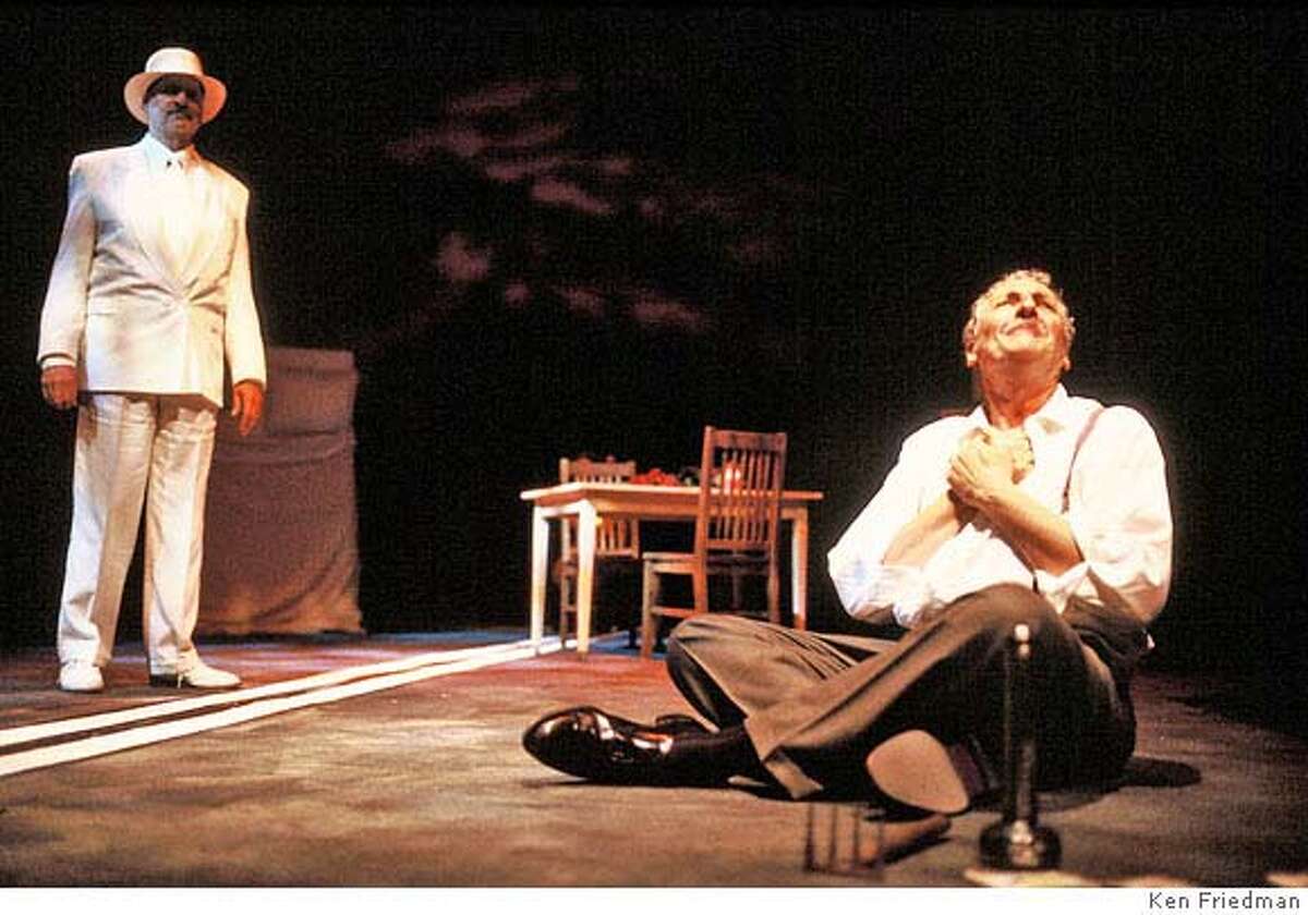 � (left to right) Julian L�pez-Morillas (Ben Loman) and Corey Fischer (Willy Loman) in TJT�s production of DEATH OF A SALESMAN, performing April 5 June 10, 2007 in San Francisco, Mountain View and Berkeley. Credit: KEN FRIEDMAN