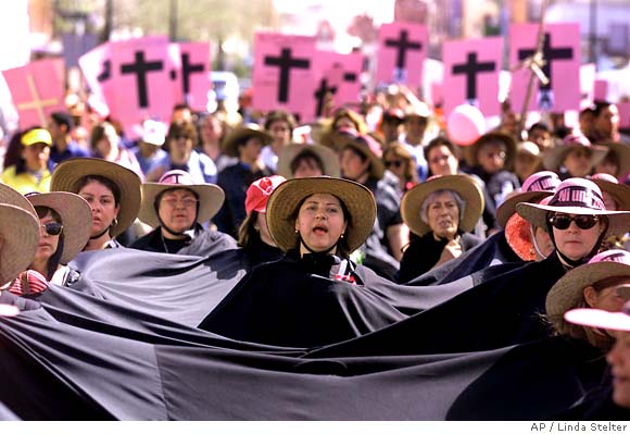 Hollywood takes up cause of 350 dead women