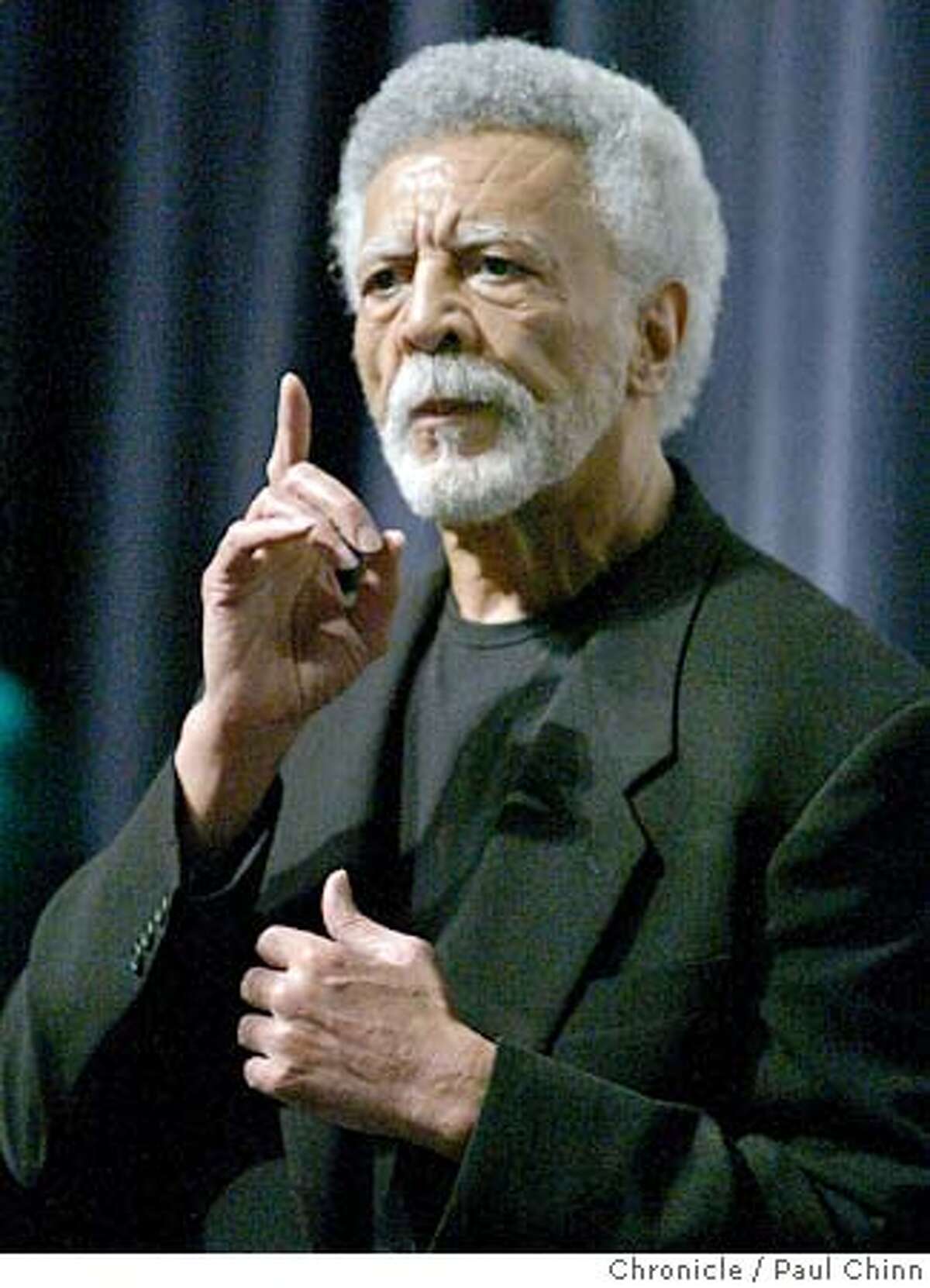 Former East Bay congressman Ron Dellums announced his candidacy for mayor of Oakland during an energetic gathering at Laney College on 10/7/05 in Oakland, Calif. PAUL CHINN/The Chronicle