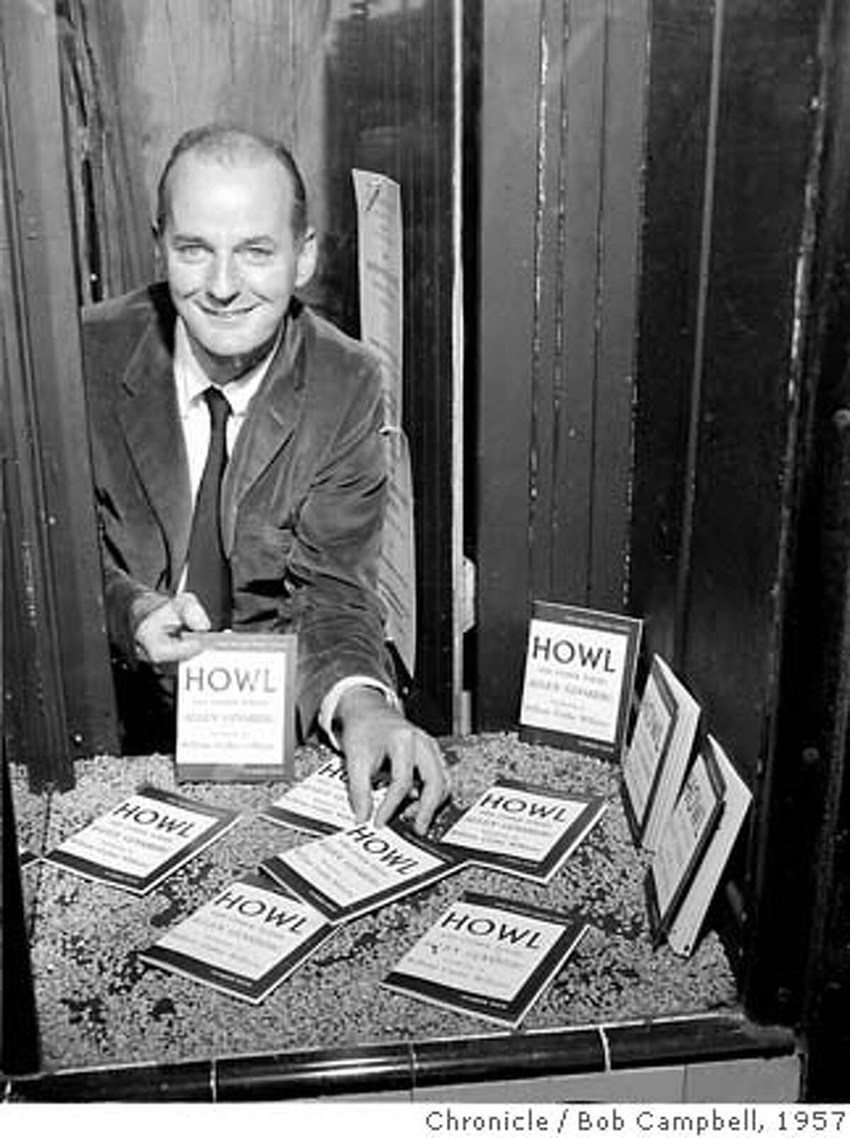 Lawrence Fehlinghetti, during the Howl Magazine case. Photo by Bob Campbell