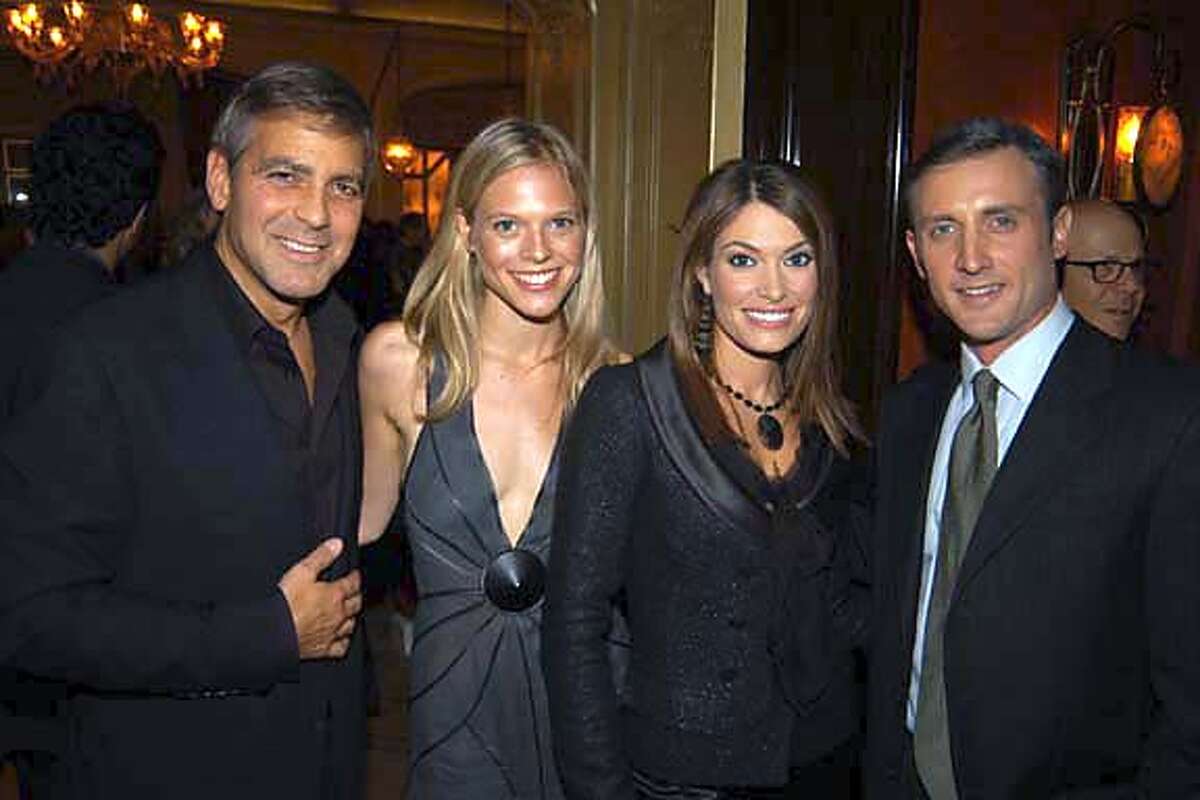 George Clooney, Jasmine Loeb, Kimberly Newsom, Dan Abrams== Walter Cronkite Hosts a Private Screening of Warner Independent Pictures' "Good Night, And Good Luck" Directed by George Clooney== Hotel Plaza Athenee, NYC== September 21, 2005== �Patrick McMullan== Photo- Scott Rudd/PMc==