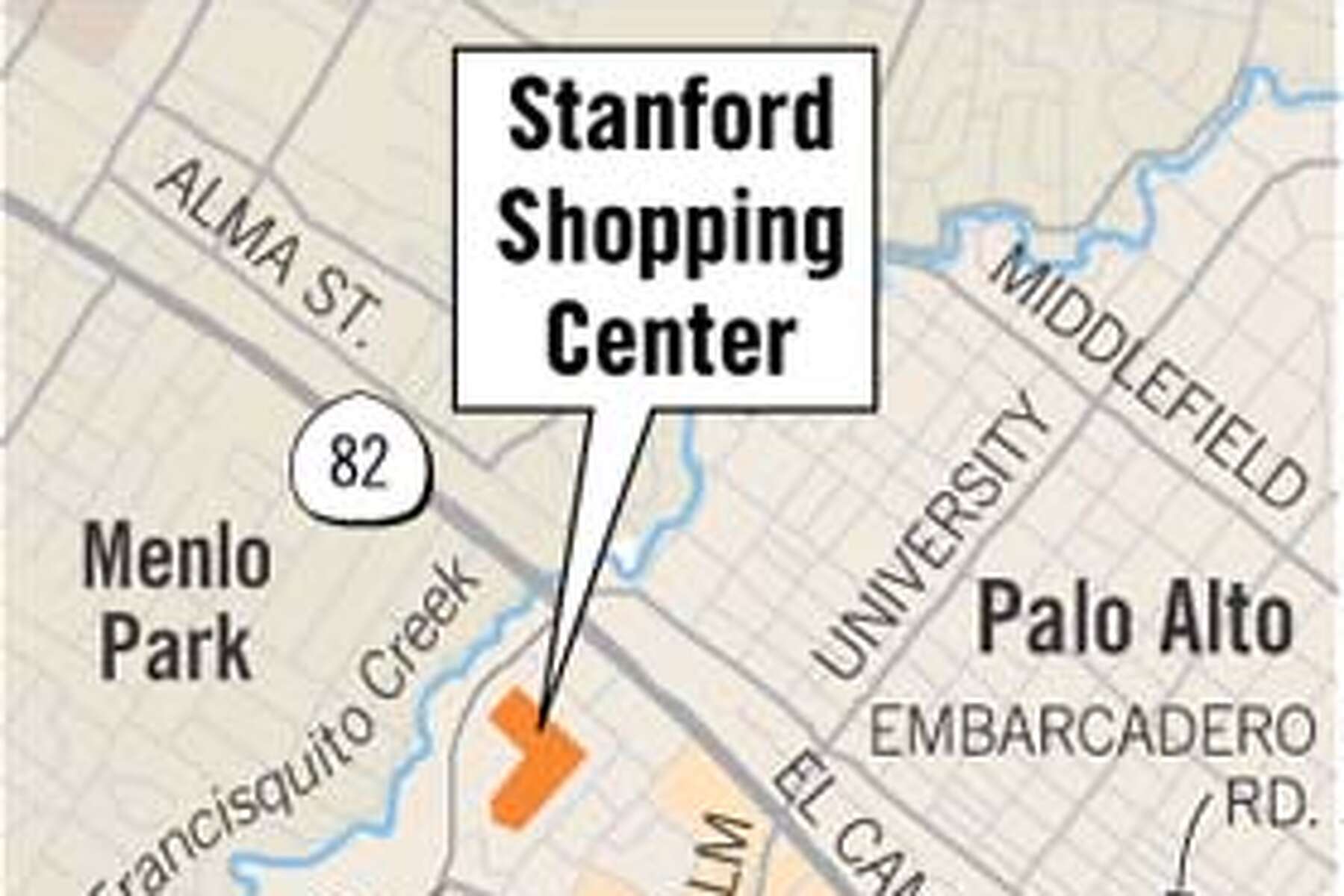 Stanford Shopping Center Map